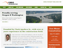 Tablet Screenshot of capoconstructionnw.com